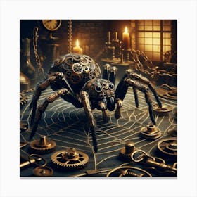 Steampunk Spider Canvas Print