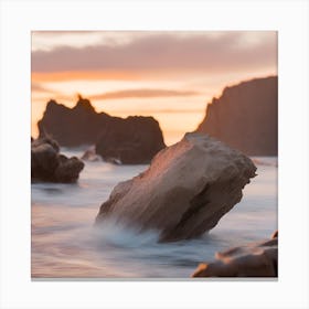 Sunset At The Cliffs Canvas Print