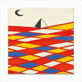 Lune Et Pyramide (Moon And Pyramid) (1969) Canvas Print