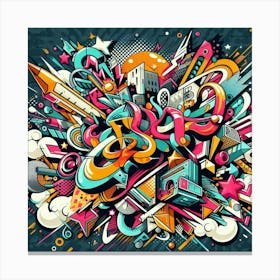 Graffiti Art 4 Canvas Print