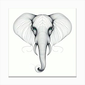 Elephant Head 4 Canvas Print