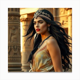 Beautiful Egyptian Woman Canvas Print