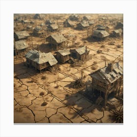 Climate Change Global Warming Drought Trending On Artstation Sharp Focus Studio Photo Intricat (14) Canvas Print