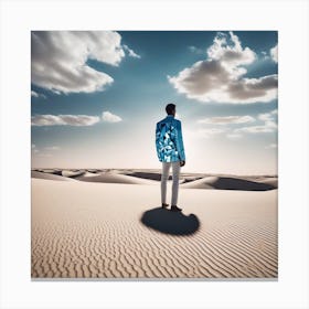 Man In The Desert 90 Canvas Print