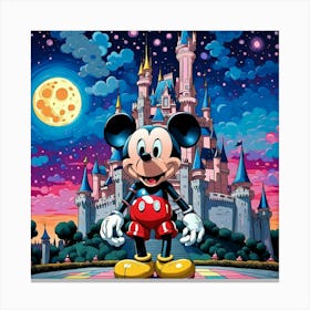 Mickey Mouse Castle 1 Canvas Print