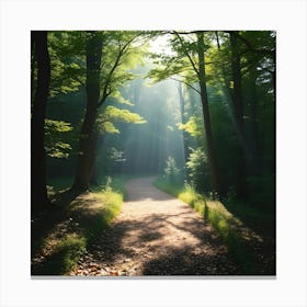 Path In The Woods Canvas Print