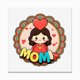 Mom Design Canvas Print