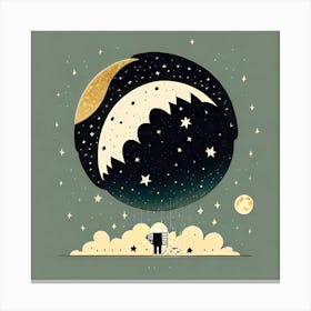 Man In Space Canvas Print