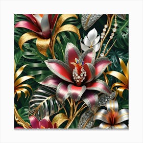 Extreme Opulent Exotic Flower 1 Canvas Print