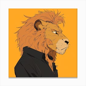 Lion Bored Canvas Print