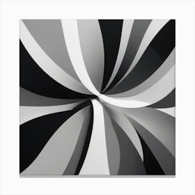 Black and White Abstract Art 312 Canvas Print