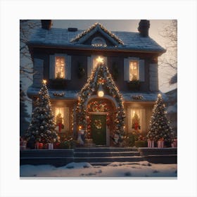 Christmas House 137 Canvas Print