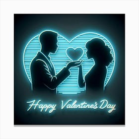 Happy Valentine'S Day Canvas Print