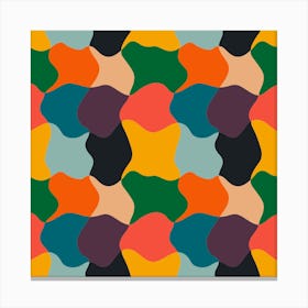 Mid Century Abstract Pattern Canvas Print