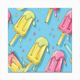 Ice Cream Pops 5 Canvas Print