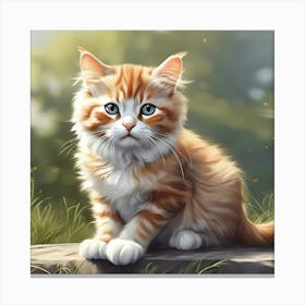 Orange Tabby Cat 1 Canvas Print