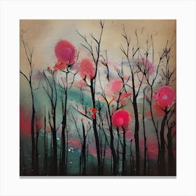 Floral Painted Beauty Canvas Print