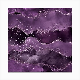Purple Starry Agate Texture 01 1 Canvas Print