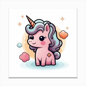 Cute Unicorn 455 Canvas Print