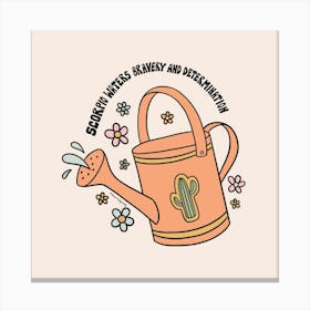 Scorpio Watering Can Canvas Print