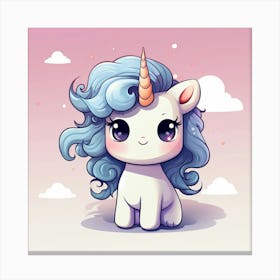 Cute Unicorn 304 Canvas Print