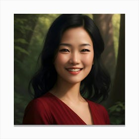 Enchanting Smile  Canvas Print