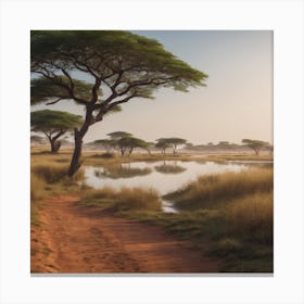 African Landcap 0 Canvas Print