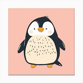 Charming Illustration Penguin3 Canvas Print