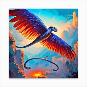 Eagle In Flight 14 Canvas Print