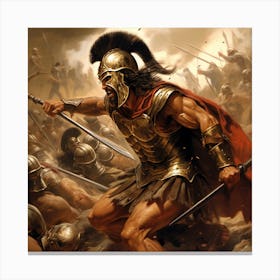 Sparta Warrior Canvas Print