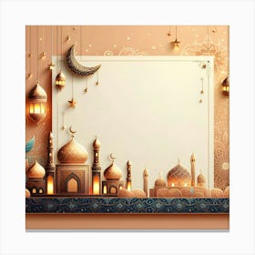 Ramadan Background Canvas Print