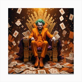 Joker Throne 3 Canvas Print