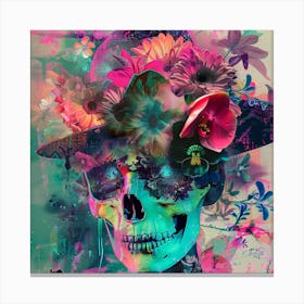 Day Of The Dead Skull 19 Canvas Print