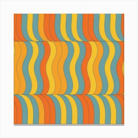 Abstract Wavy Pattern Canvas Print