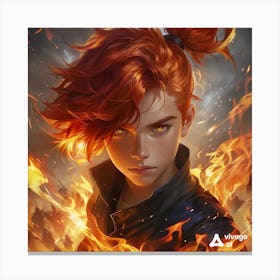 GOD OF FIRE Canvas Print