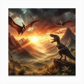 Dinosaurs Canvas Print