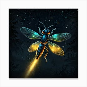 Flies In The Night Canvas Print