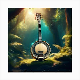 Banjo In The Forest 2 Canvas Print