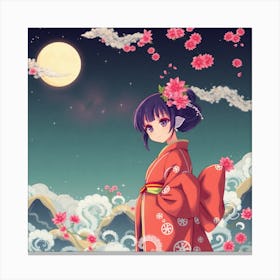 Kimono Canvas Print