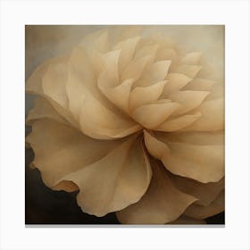 Single Textured Flower Canvas Print