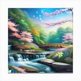 Cherry Blossoms In The Spring Canvas Print