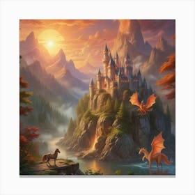 Castle In The Sky 8 Canvas Print