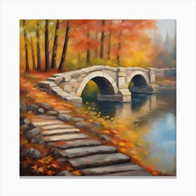 Autumn Bridge Canvas Print