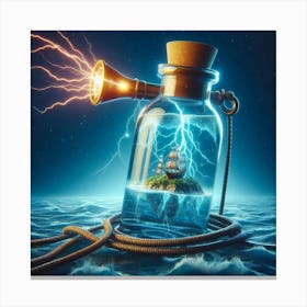 Ship In A Bottle Canvas Print