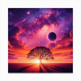 Tree In The Sky 28 Canvas Print