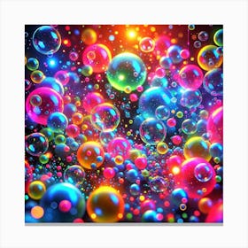 Colorful Bubbles 3 Stampe su tela