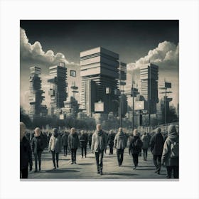 Silicon Citadel Canvas Print