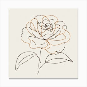 Camellia flower Picasso style 2 Canvas Print