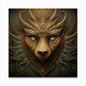 Dragon Head Canvas Print