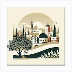 Jerusalem City Canvas Print